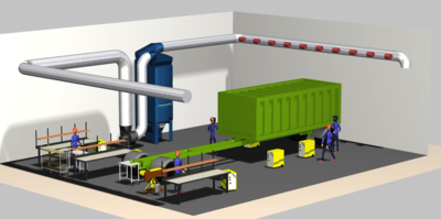 除尘过滤系统-吹吸式焊接工位除尘系统1